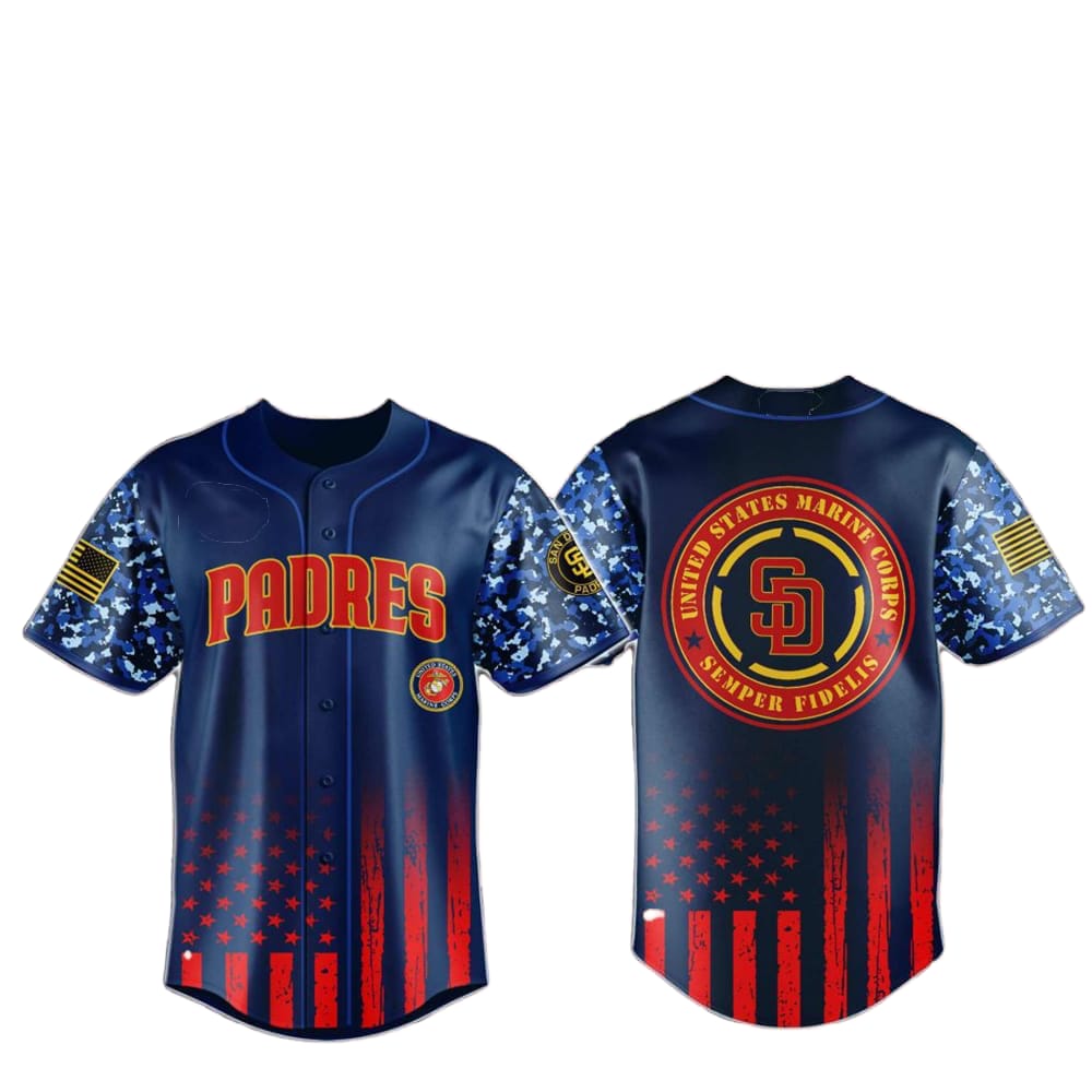 Padres Marine Corps Military Appreciation Baseball Jersey 2025 - Grishko.com T-Shirts, Hoodie, Sweatshirt | WearSparks.com