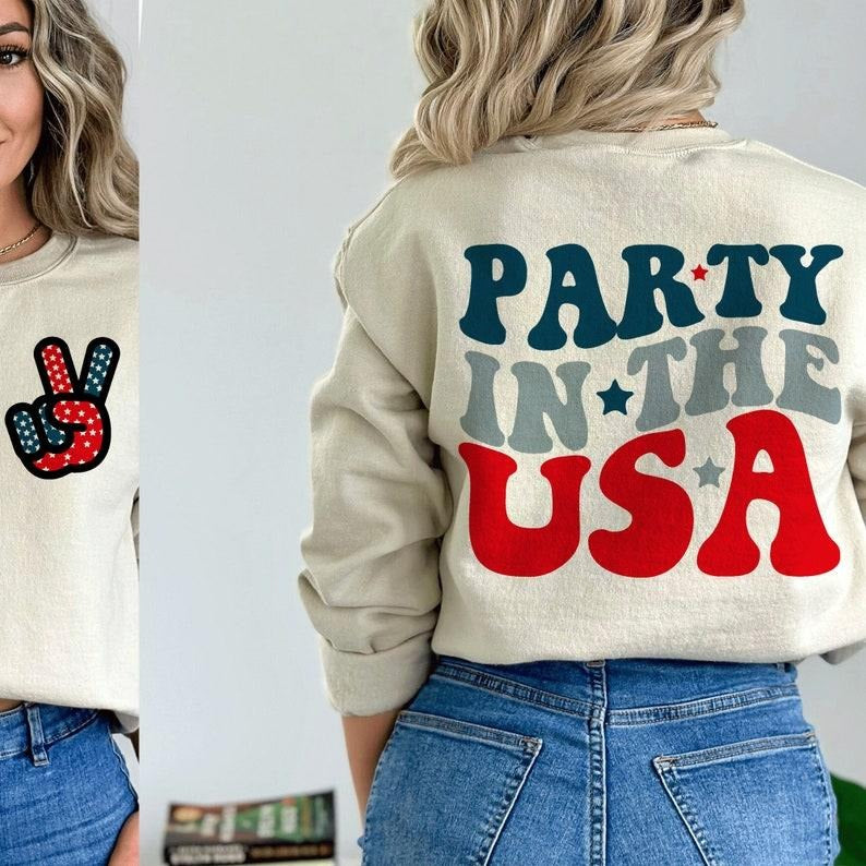 Party in the USA , 4th of July , 4th of July png, Usa , 4th Of July Shirt Design, Retro Smiley Face