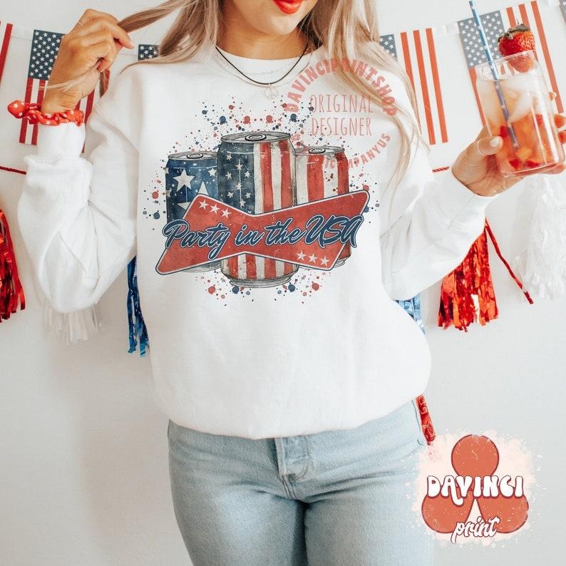 Party in the USA , 4th of July , Independence day , 4th of July sublimations, Watercolor 4th of july