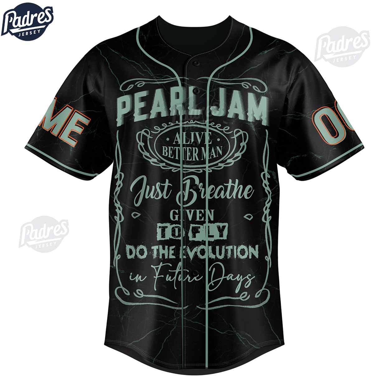 Pearl Jam Custom Black Baseball Jersey - Padres Jersey Oasis: Elevate Your Baseball Style Game