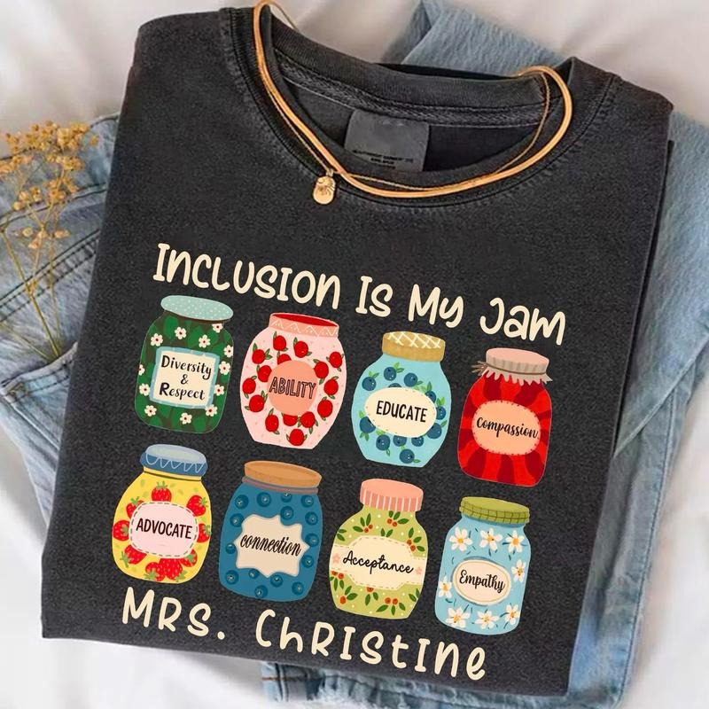 Personalized Inclusion Teacher Shirt, Autism Teacher Sweater, Special Education Shirt, ComfortColors Inclusion is my Jam...