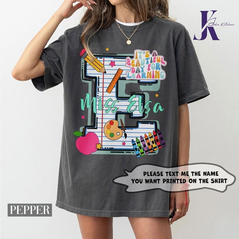 Personalized Teacher Shirt, Custom Teacher Name Shirt, Back To School Shirt, First Day Of School, Teacher Team, Teacher Appreciation Gift