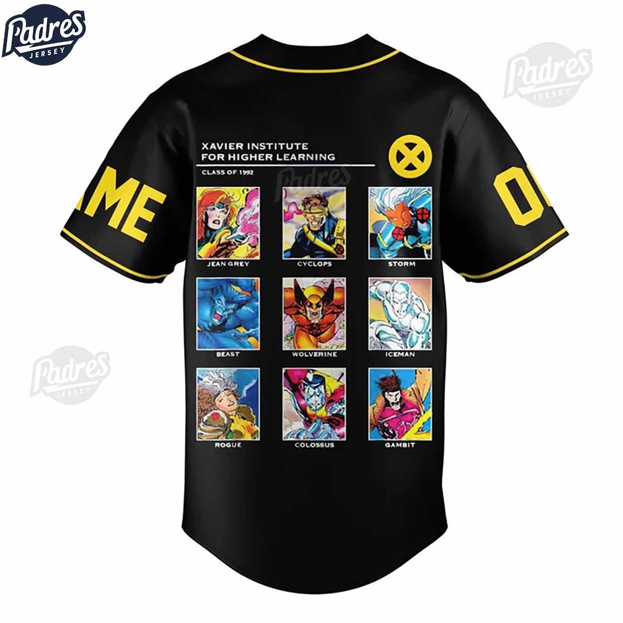 Personalized X-Men Xavier Baseball Jersey - Padres Jersey Oasis: Elevate Your Baseball Style Game