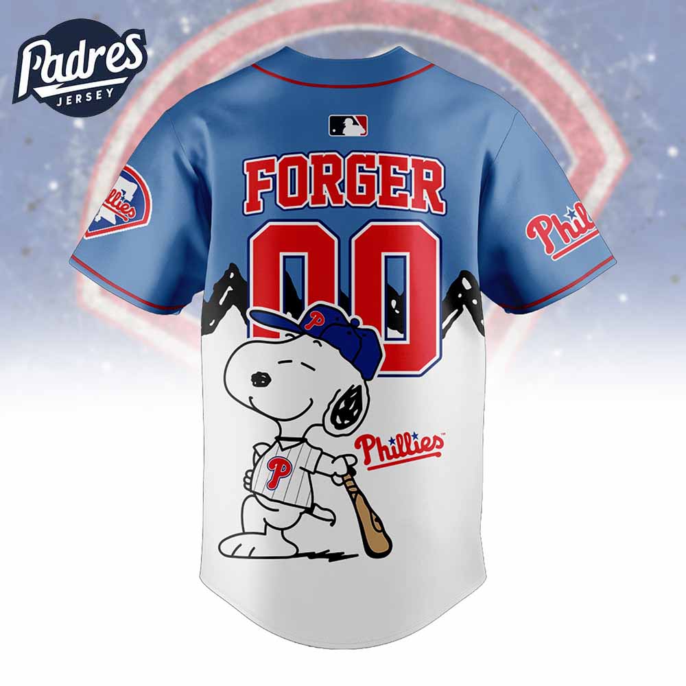 Philadelphia Phillies x Peanuts Personalized Baseball Jersey For Fans 2025 - Padres Jersey Oasis: Elevate Your... (Image 3)
