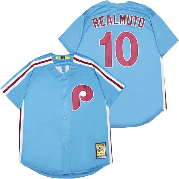 Philadelphia Phillies #10 Darren Daulton Phillies 10 Blue Fan Retro