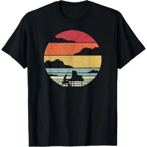 Piano Shirt. Retro Style T-Shirt For Pianist T-Shirt Made in USA