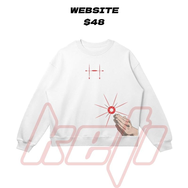 'Piercing Blood' Choso Heavyweight Oversized Sweatshirt Casual Crewneck JuJutsu Kaisen