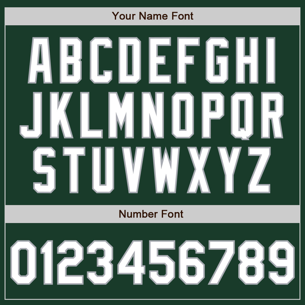 Custom Green White-Gray Gradient Classic Vertical Stripe Authentic Baseball Jersey
