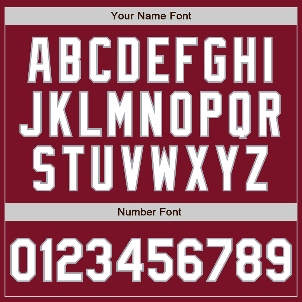 Custom Crimson White-Gray Gradient Classic Vertical Stripe Authentic Baseball Jersey