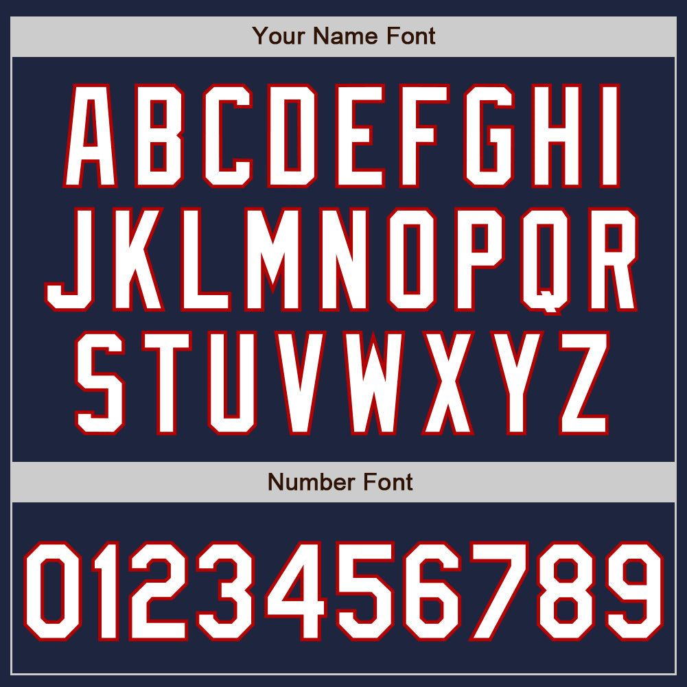 Custom Navy White-Red Classic Vertical Stripe Fluid Liquid Texture Authentic Baseball Jersey