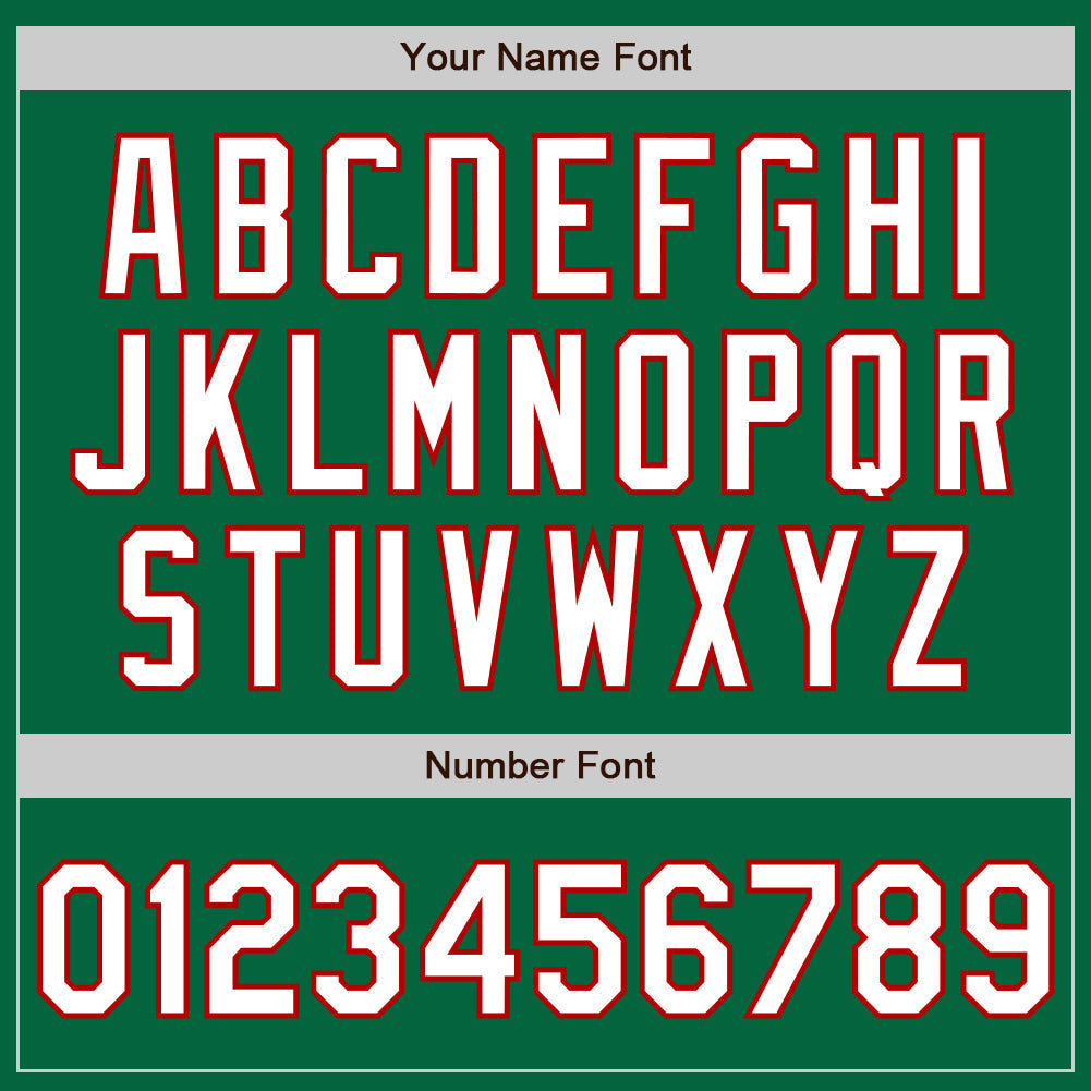 Custom Kelly Green White-Red Classic Vertical Stripe Fluid Liquid Texture Authentic Baseball Jersey