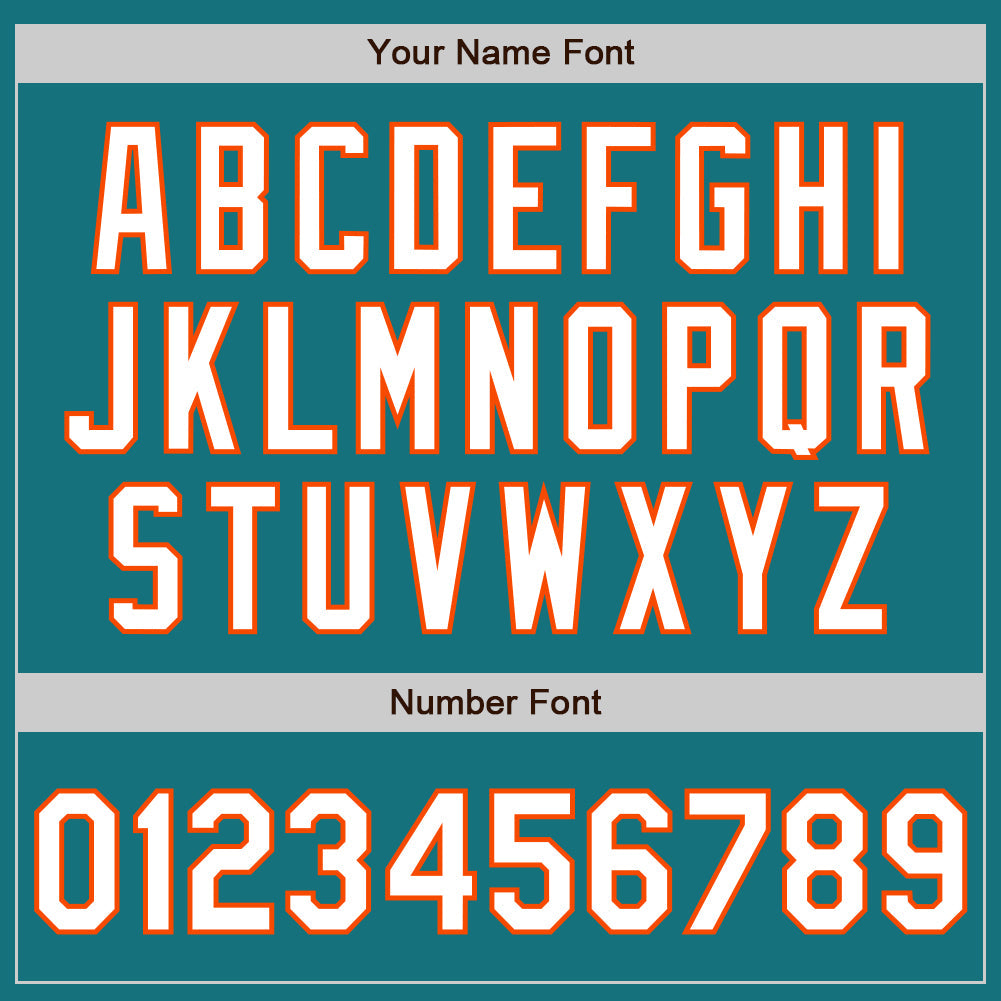 Custom Teal White-Orange Classic Vertical Stripe Fluid Liquid Texture Authentic Baseball Jersey
