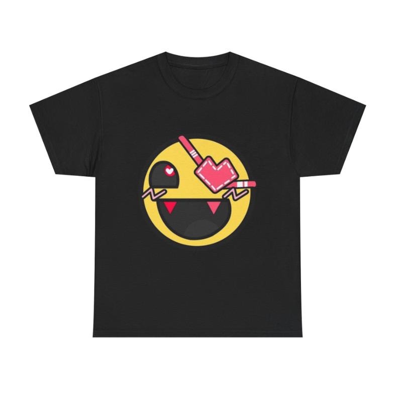 Pirate Smiley Graphic Tee, Fun Emoji T-Shirt, Kawaii Pirate Design, Streetwear Fashion, Playful Cartoon Shirt, emo scene clothes, affliction shirt, Unisex Streetwear, Y2k shirts