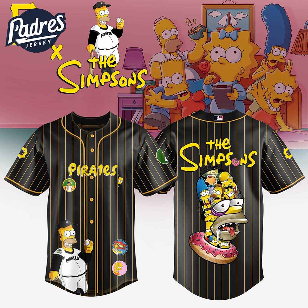 Pittsburgh Pirates MLB x The Simpsons Baseball Jersey Style - Padres Jersey Oasis: Elevate Your Baseball Style Game