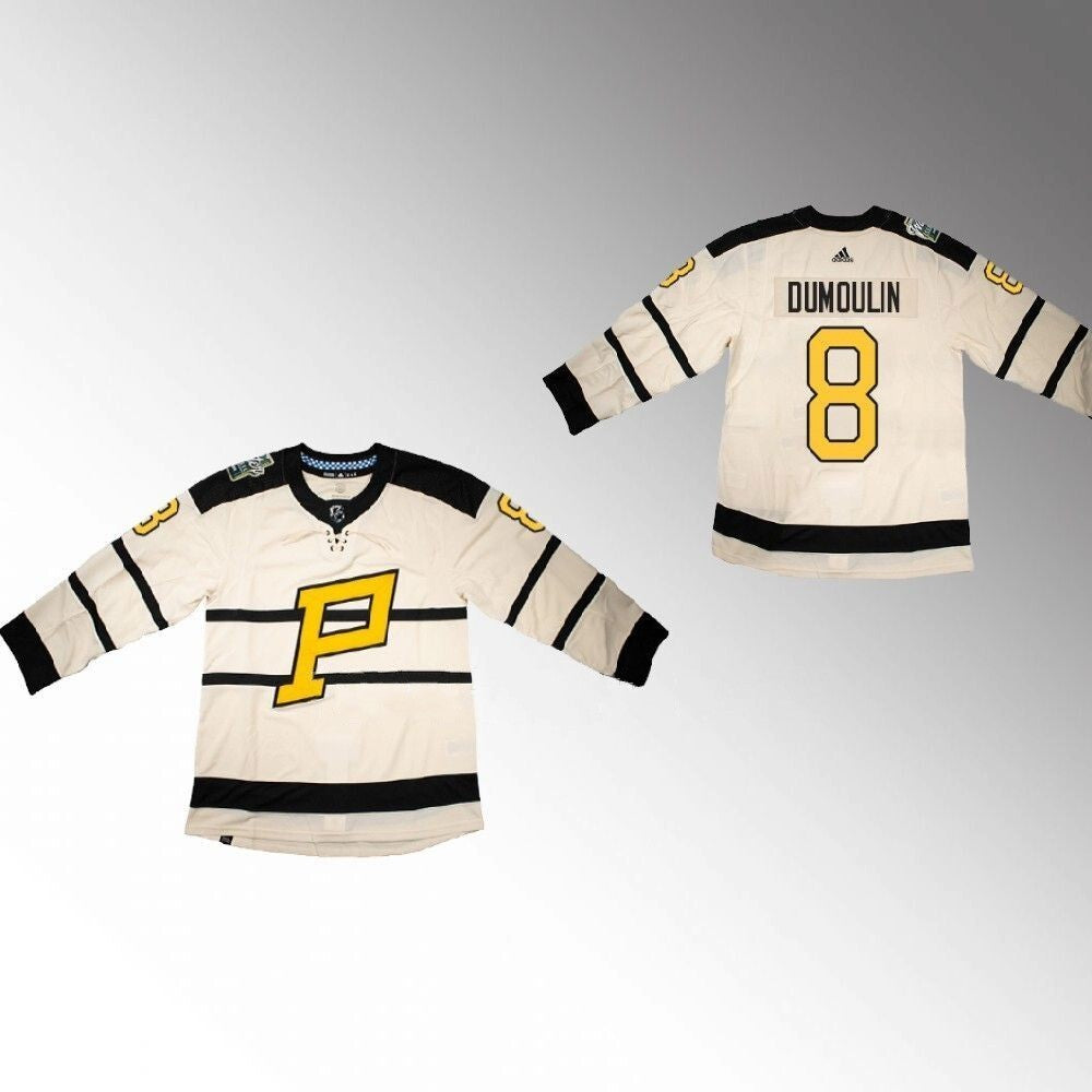 Pittsburgh Penguins #8 Brian Dumoulin 2023 Winter Classic Primegreen Cream Jersey