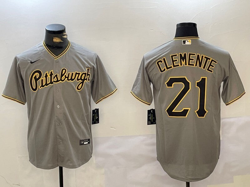 Pittsburgh Pirates #21 Roberto Clemente Fan Edition Style 4