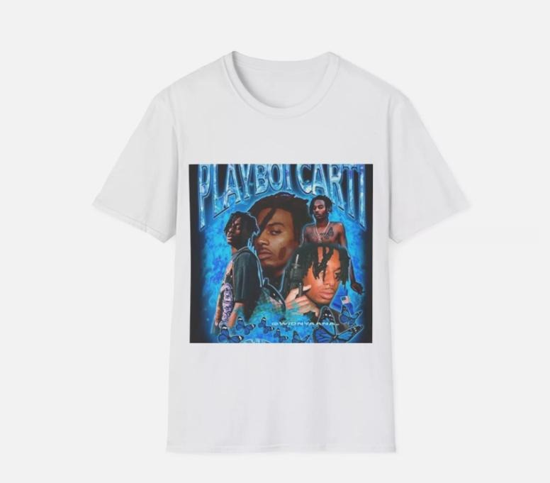 Pl4yboi C4rti Graphic Tee, Rapper Merch Gift For Fans Unisex Tee S-3Xl Hoodie, Sweatshirt | WearSparks.com