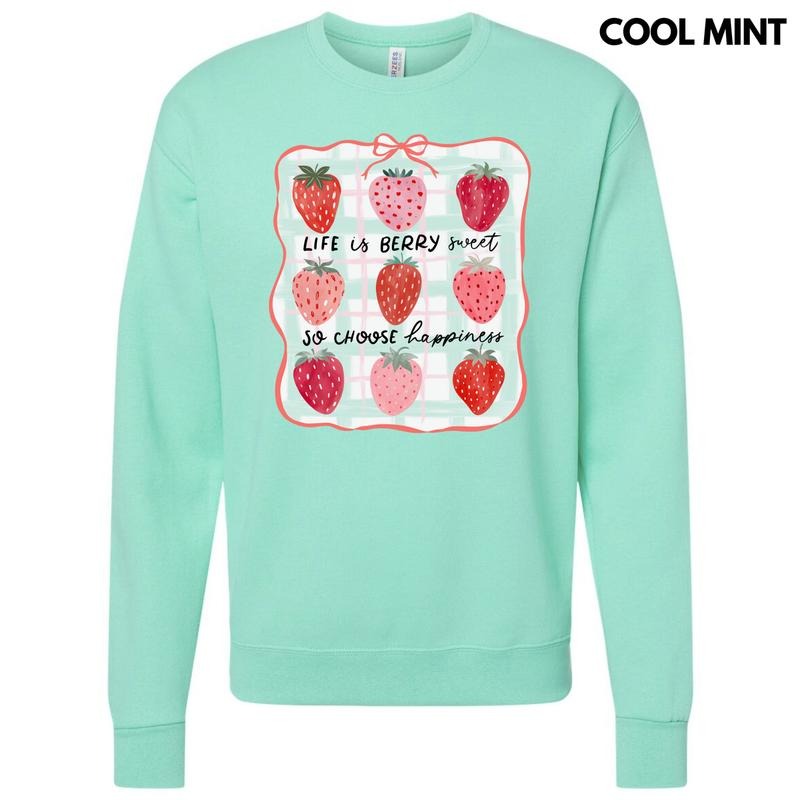 Plaid Straw-Berry Sweet Collage Sweatshirt 'NLB' T-Shirts, Hoodie | WearSparks.com
