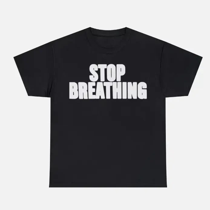 Playboi 'Stop Breathing' T-Shirt, Black Streetwear Tee, Unisex Cotton Shirt, Perfect for Rap Music Fans, Menswear Top,...