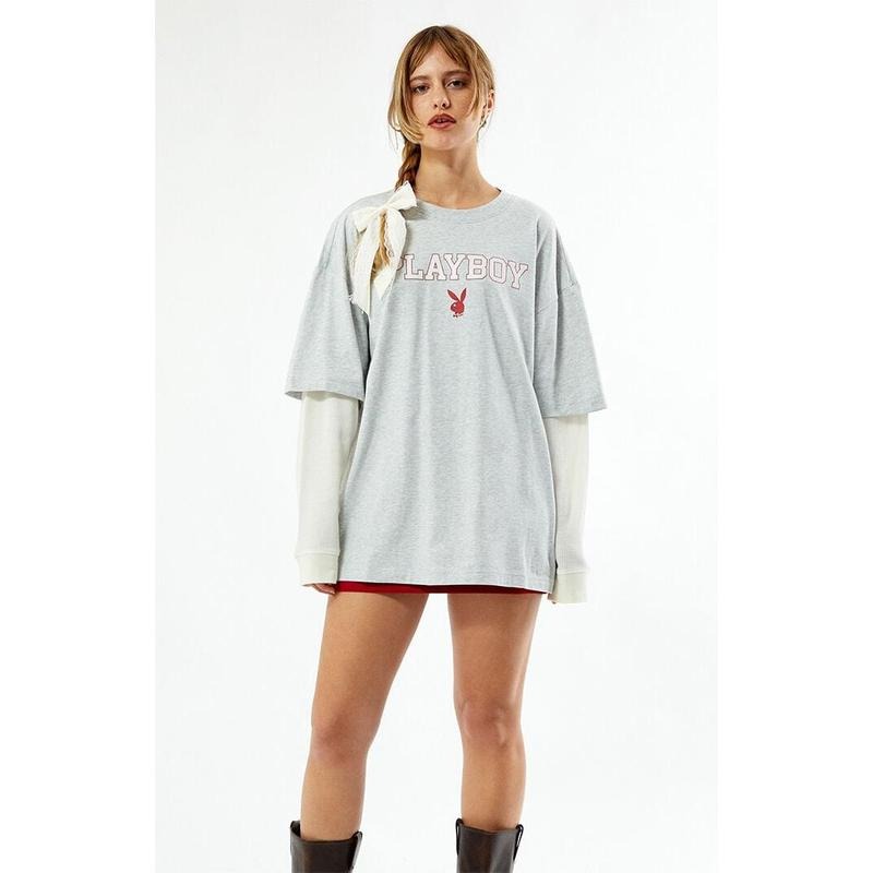 Playboy Women's By PacSun Double Layered T-Shirt