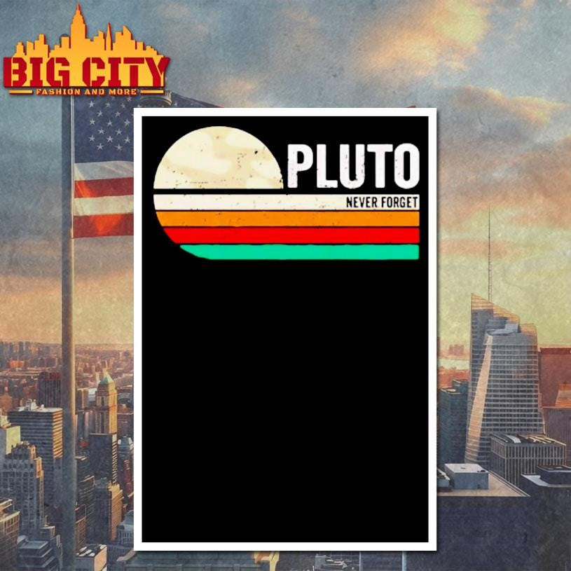 Pluto Never Forget Logo Vintage Shirt