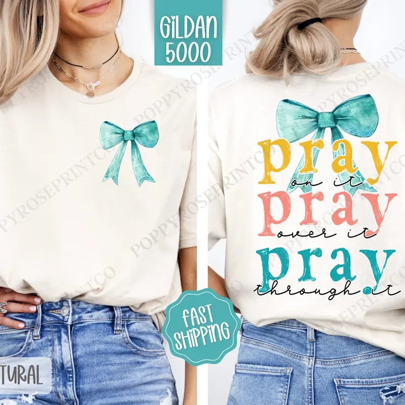 Pray On It Shirt Gildan, Religious Women's Tee, Religious Women's Tshirt Plus Size Christian Shirt Hoodie, Sweatshirt
