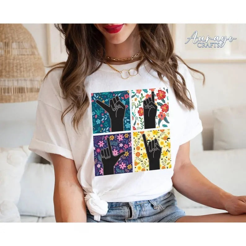 Premium ASL Shirt, Speechie SLP Language Pathologist Gift,Sign Language Shirt,Sign Language Gift for Men Women,Custom...