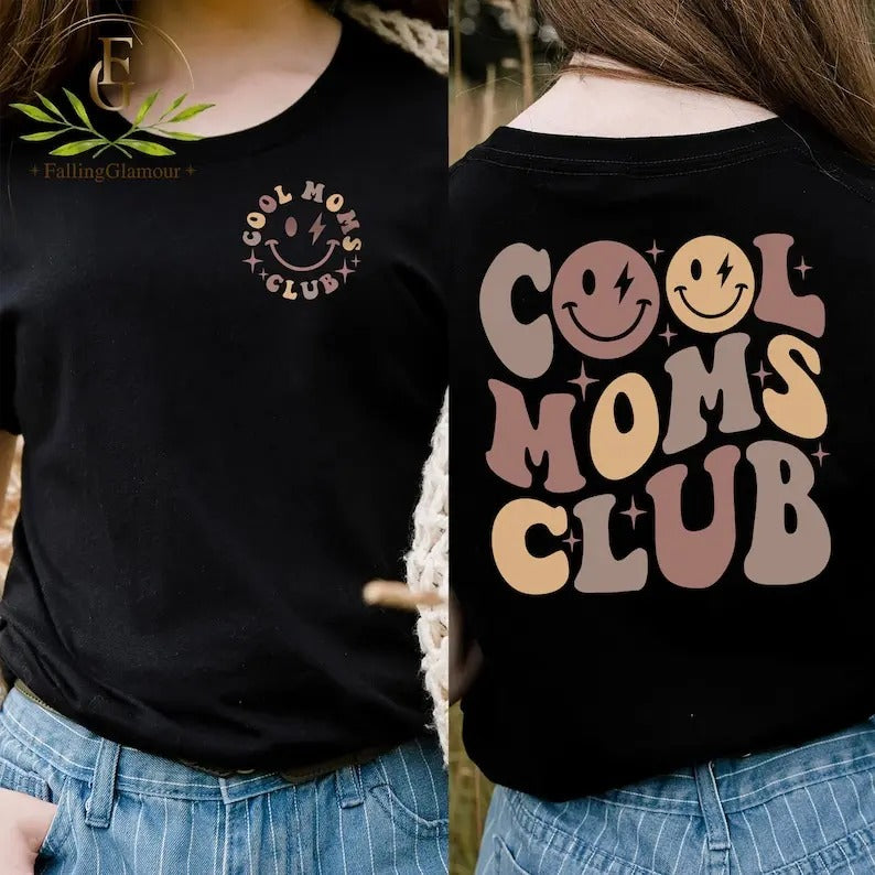 Premium Cool Moms Club Shirt, Cool Mom Sweatshirt, Mama Shirt, Gift For Mom, New Mom Gift, Mom Birthday Gift, Funny Mom...