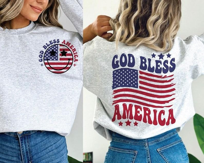 Premium God Bless America , 4th of July , 4th of July Png, Independence Day , America sweatshirt T-Shirts, Hoodie