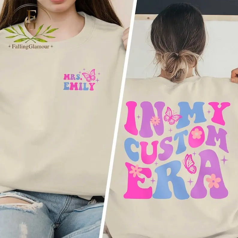 Premium In My Era Custom Shirt, Personalized Era Sweatshirt, Gift For Fan Girl T Shirt, Custom Eras Hoodie, Cute Retro...