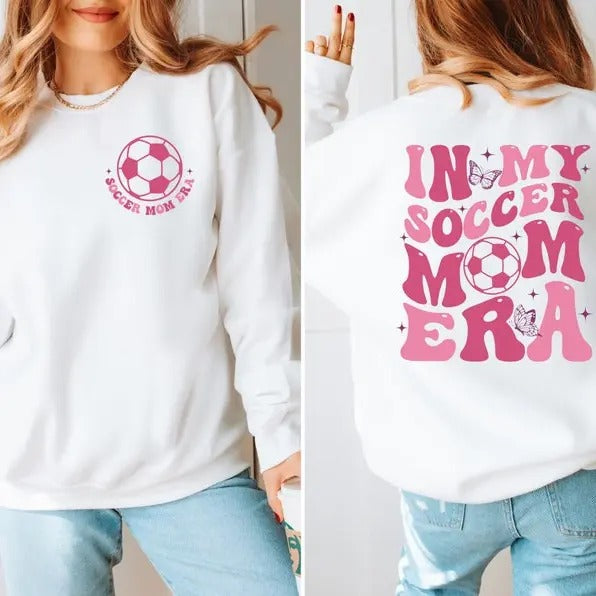 Premium In My Soccer Mom Era Sweater, Soccer Mom Sweatshirt, Gift for Mom, In My Mama Era, Soccer Mom Squad, Soccer Mom Shirt, Soccer Mom Crewneck