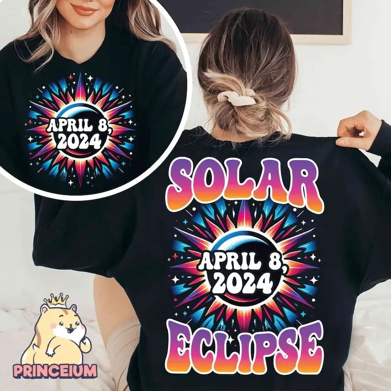 Premium Solar Eclipse Era April 8, 2024, Total Solar Eclipse 2024, Souvenir Shirt , April 2024, Solar Eclipse Shirt,...