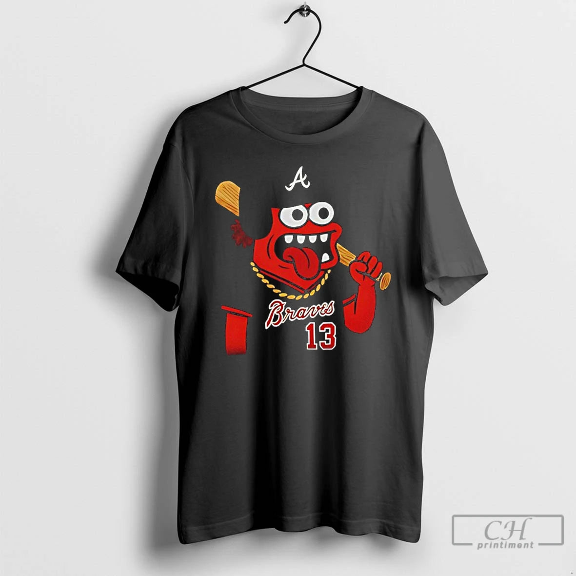 Premium Atlanta Braves Monster Toast Cartoon