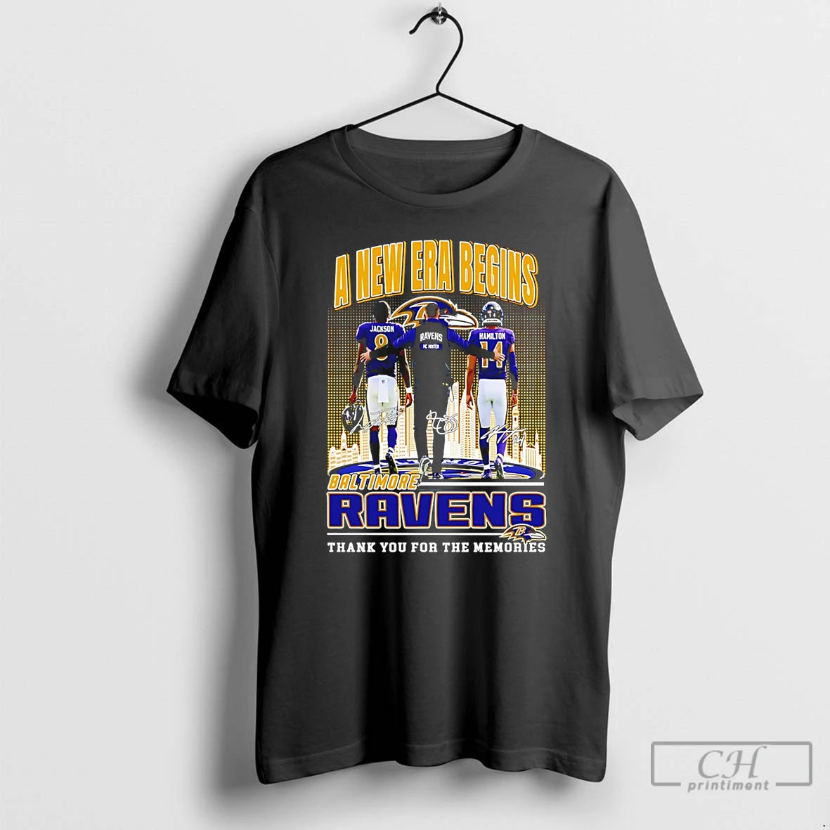 Premium Baltimore Ravens A New Era Begins Thank You For The Memories T Shirts Sweater