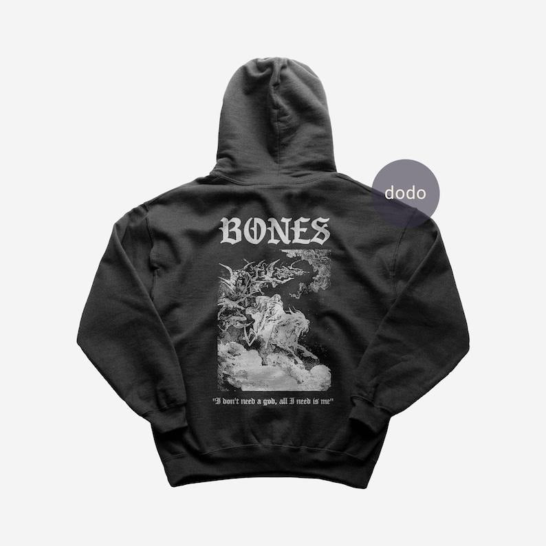 Premium Bones Hoodie - Cracker Bacteria Album Hoodie - Bones New Album Hoodie - Unisex Heavy Cotton Hoodie