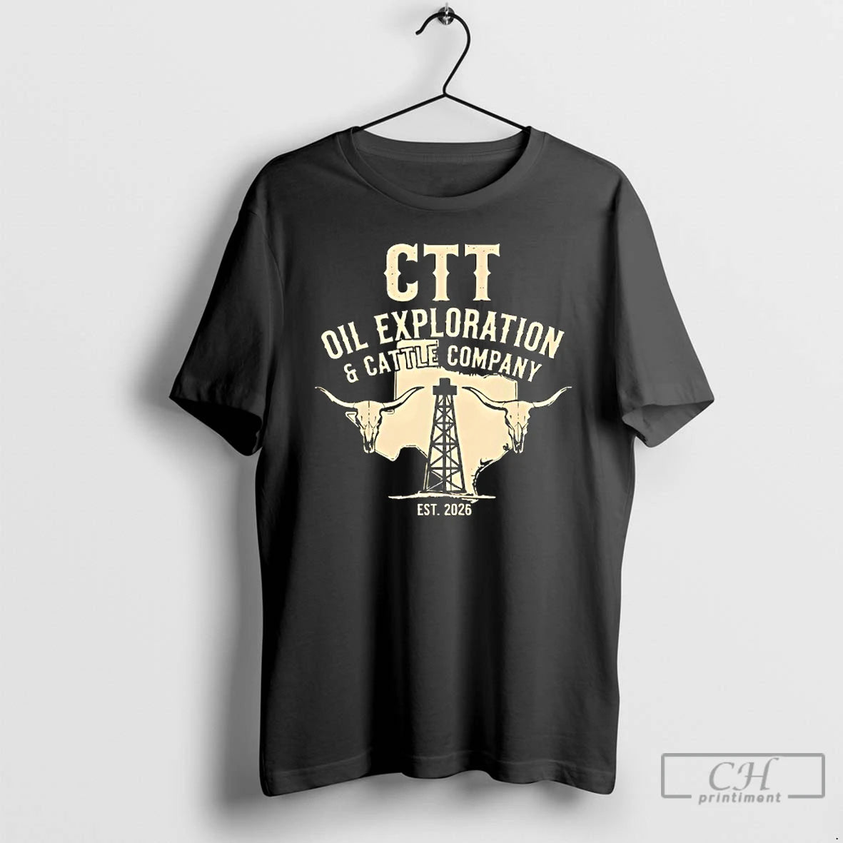 Premium Ctt Oil Exploration And Cattle Est 2026 Retro