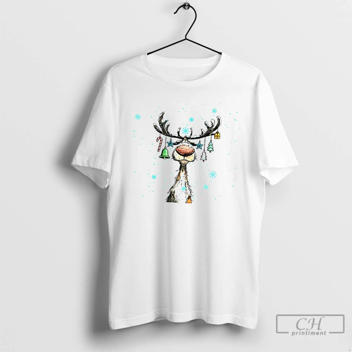 Premium Cute Reindeer Merry Christmas 2025