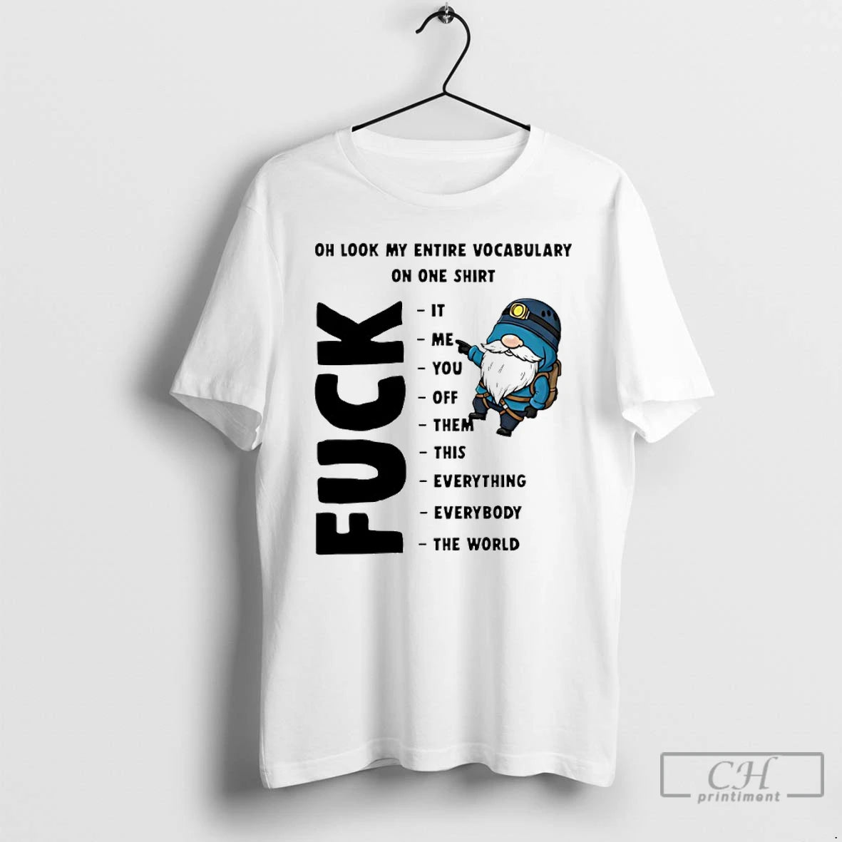 Premium Gnome Oh Look My Entire Vocabulary On One T-Shirts, Hoodie, Sweatshirt | WearSparks.com