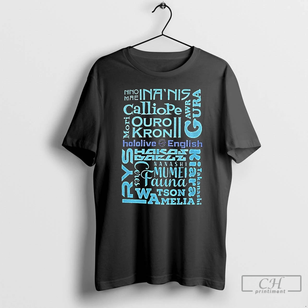 Premium Hololive English Ninomae Inanis Mori Calliope Ouro Kronii Tsukumo Sana Ceres Fauna T Shirts Hoodie, Sweatshirt