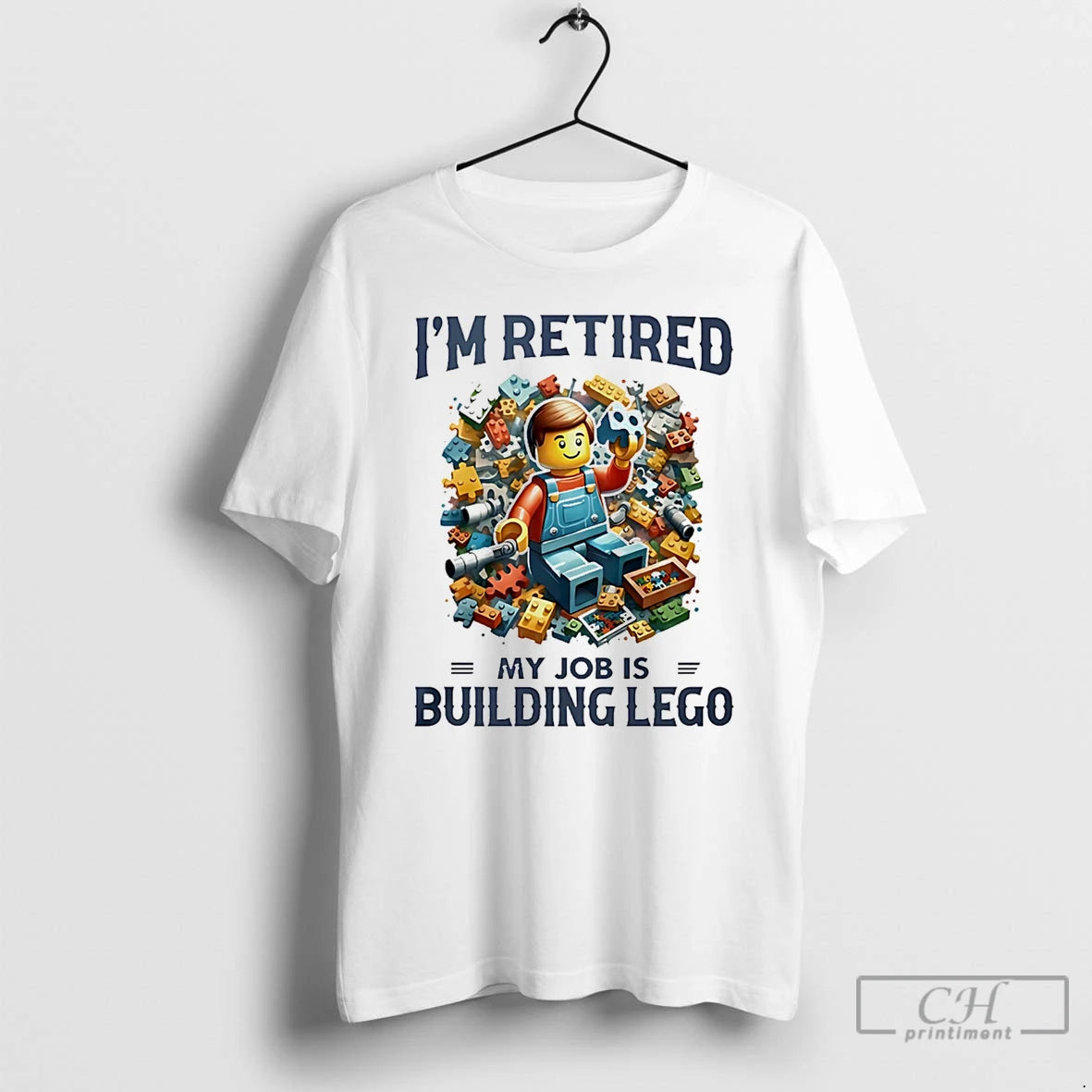 Premium Im Retired My Job Is Building Lego T-Shirts, Hoodie, Sweatshirt | WearSparks.com
