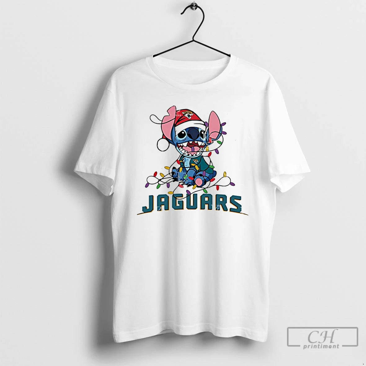 Premium Jacksonville Jaguars With Stitch Christmas Lights
