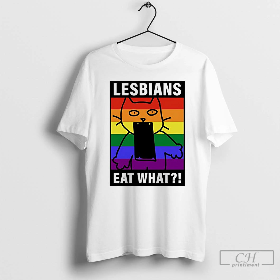 Premium Lesbians Eat What Cat Funny Lgbt