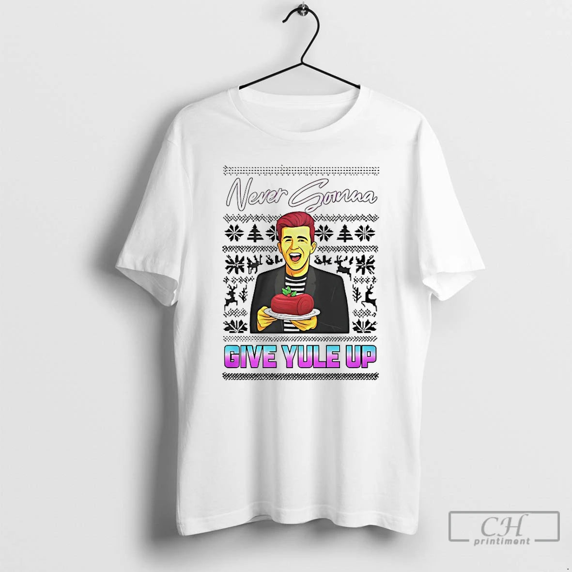 Premium Rick Astley Never Gonna Give Yule Up Ugly Christmas T-Shirts, Hoodie, Sweatshirt | WearSparks.com