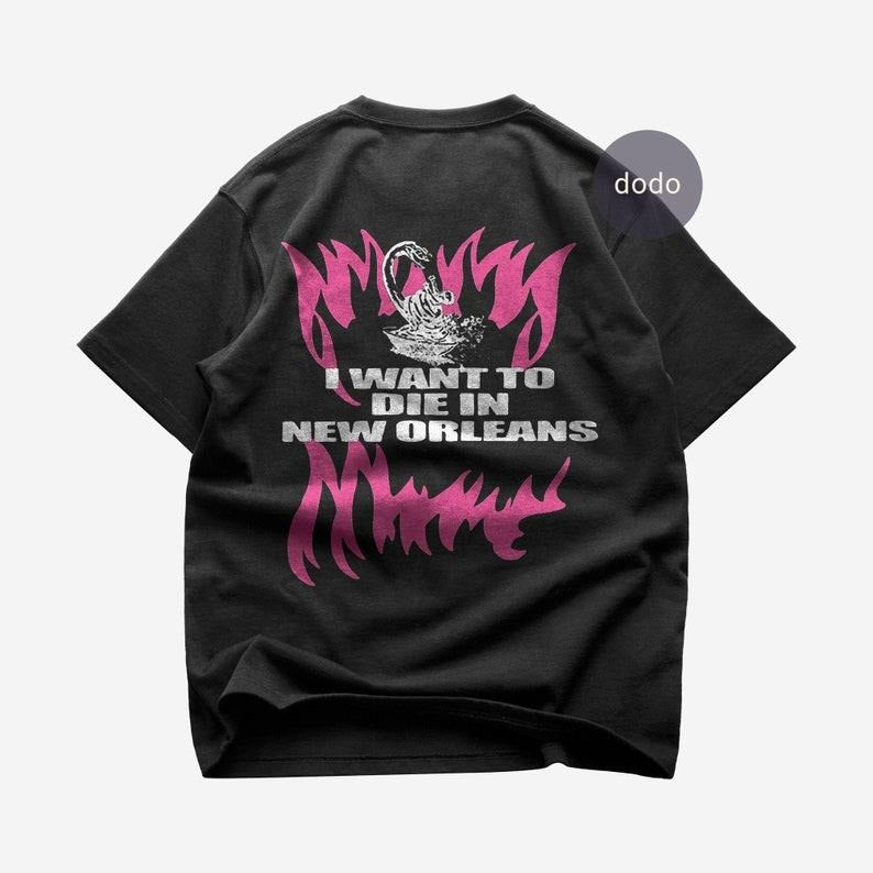 Premium Suicideboys Back T-Shirt - I Want To Die In New Orleans Album T-Shirt - Suicideboys New Album T-Shirt - Unisex Heavy Cotton Tee