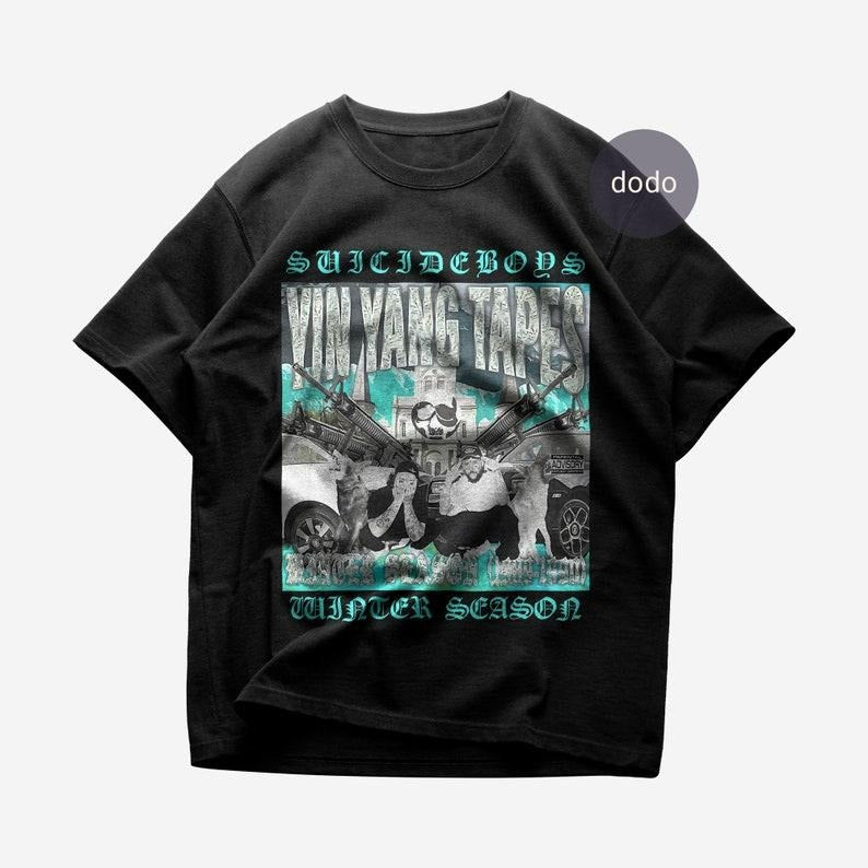 Premium Suicideboys T-Shirt - YIN YANG TAPES: Winter Season Album T-Shirt - Suicideboys New Album T-Shirt - Unisex Heavy Cotton Tee