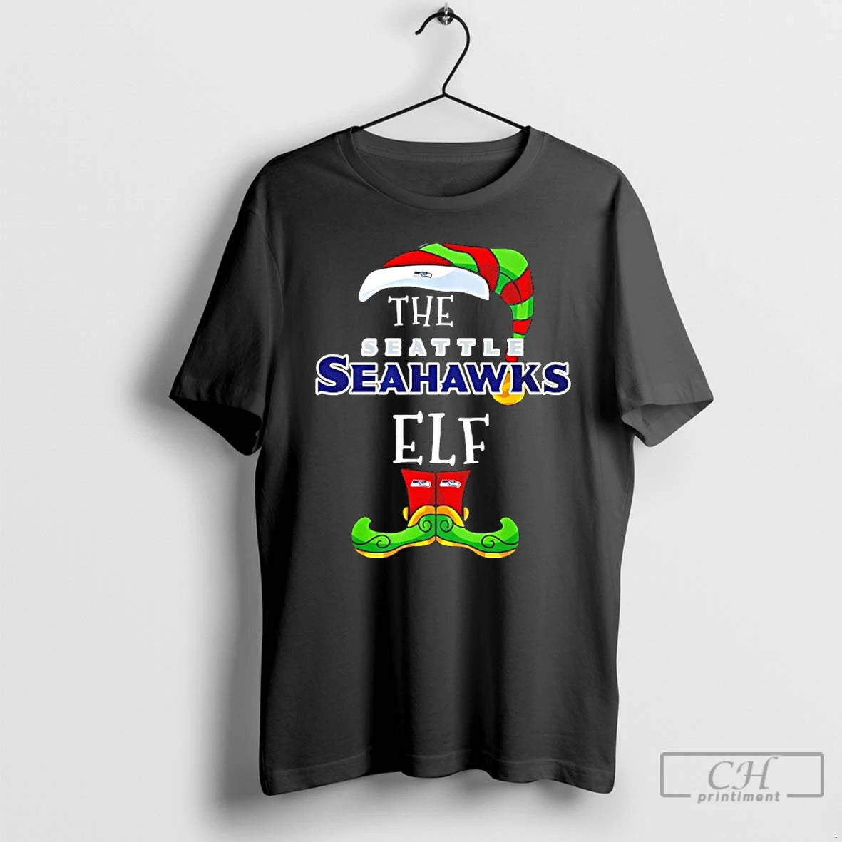 Premium The Seattle Seahawks Elf Christmas 2025