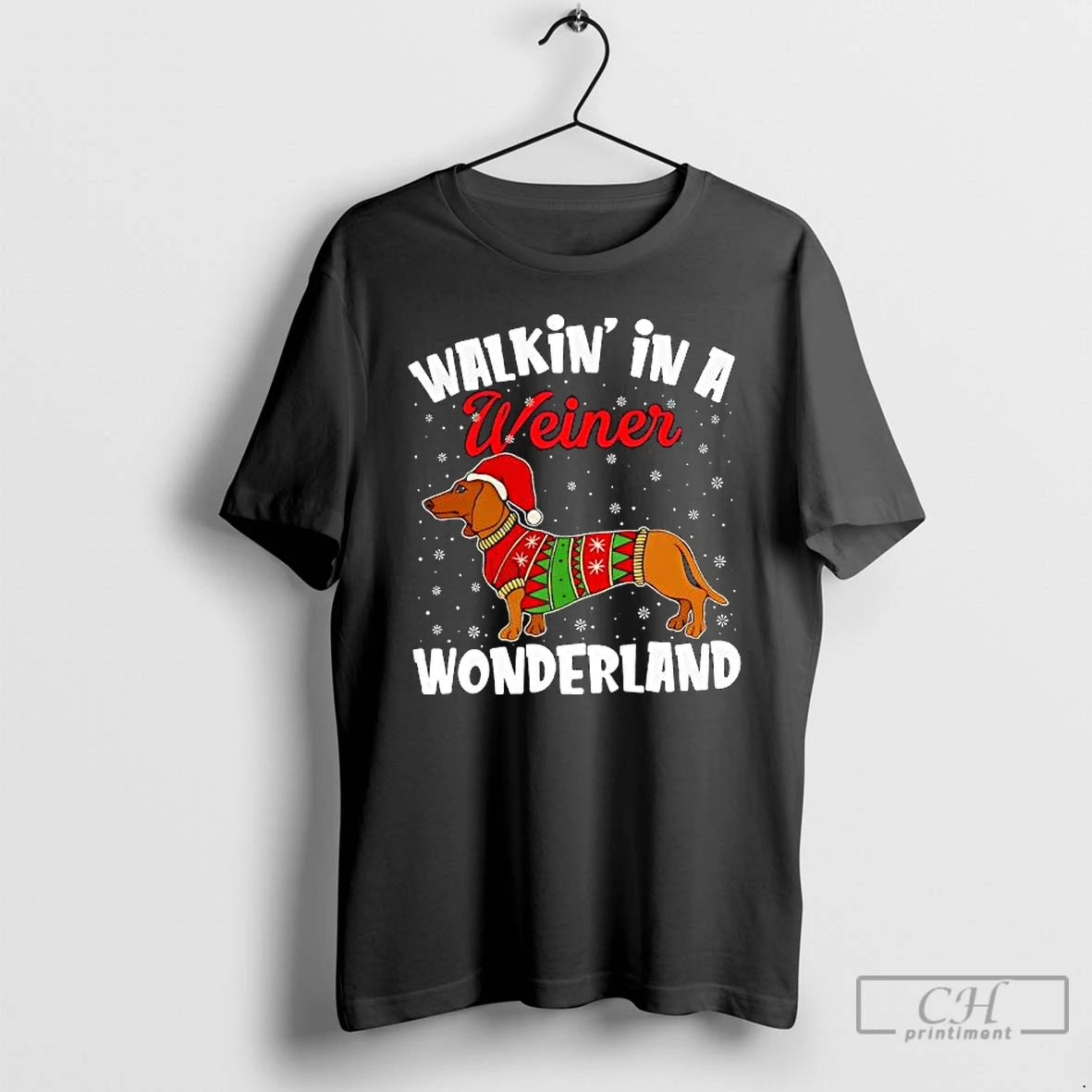 Premium Walkin In A Wiener Wonderland Christmas T-Shirts, Hoodie, Sweatshirt | WearSparks.com