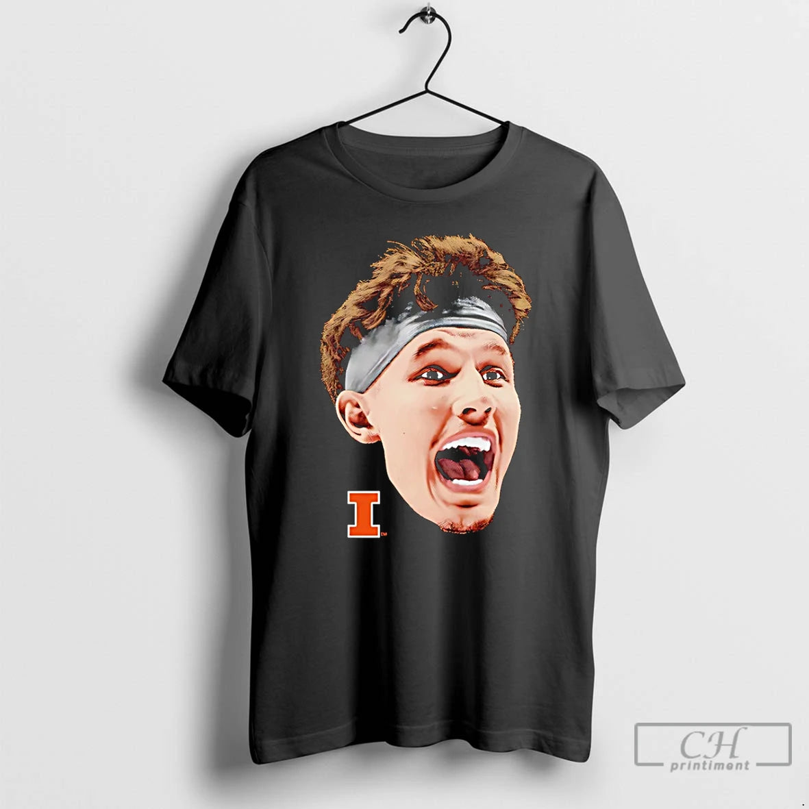 Premium Zvonimir Ivisic Llinois Fighting Illini Portrait Big Head T-Shirts, Hoodie, Sweatshirt | WearSparks.com