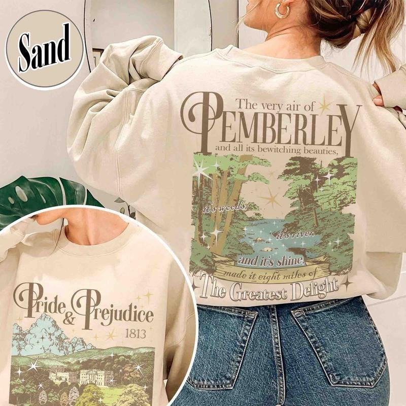 Pride and Prejudice Sweatshirt. Pemberley House Shirt