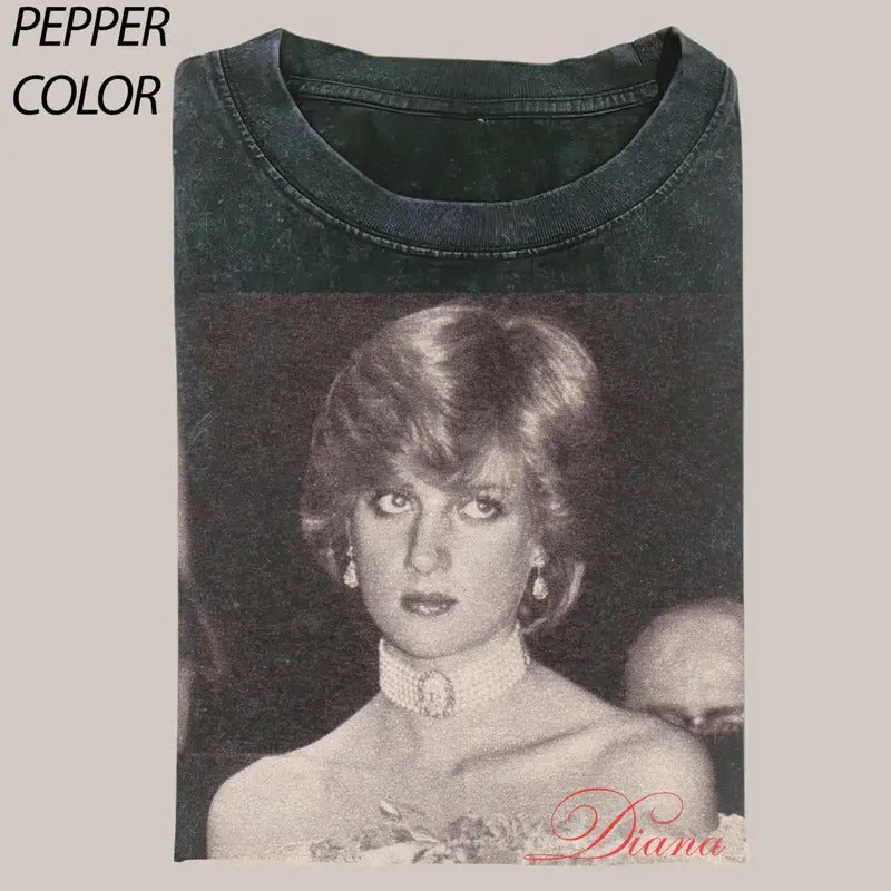 Princess Diana Vintage Graphic T-Shirt, Unisex Crewneck T-Shirt, Gift For Men Women